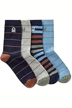 Benetton Calzini (4 Paia) 6ao307048 Calcetines, , 8 años para Niños