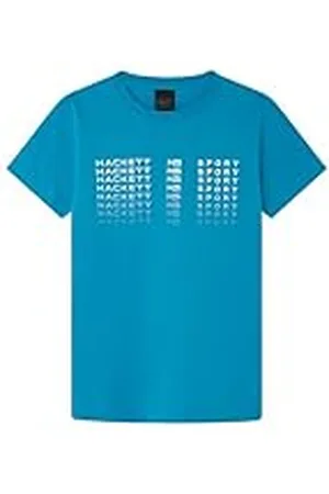 Hackett Hs Logo Fade Tee Camiseta para niño, , 11 años