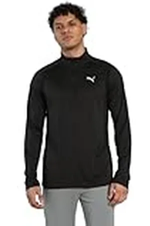 PUMA M TAD Tech Fabric Mix 1/4 Zip, Camisas Hombre, Black