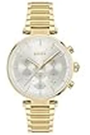 HUGO BOSS Reloj Analógico de Cuarzo Multifunción para Mujer Colección Majesty Sport con Correa de Acero Inoxidable de Color Dorado - 1502775