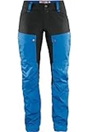 Fjällräven Fjallraven Keb Trousers Curved W Reg Pantalones de Trekking con Corte Curvo con Cintura Alta y Acentuada, Mujer, Azul (UN Blue-Stone Grey), 34
