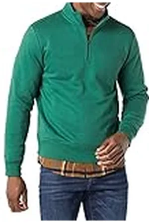 Amazon Sudadera polar de manga larga y cremallera de un cuarto Hombre, , S
