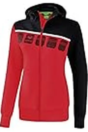 Erima 1031911 Chaqueta, Mujer, Rojo/Negro/Blanco, 48