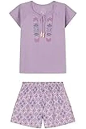 Women secret Pijama Corto Daily Marrakech, Juego de Pijama Mujer, Light Purple, M