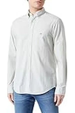 GANT Poplin Stripe Shirt Camisa REG Popelina Rayas, , XL para Hombre