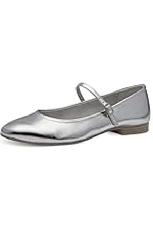 Tamaris Damen 1-22122-42, Ballerinas Mujer, Plata, 36 EU