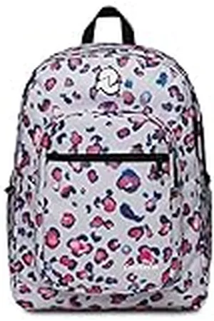 Invicta Mochila Doble Compartamiento JELEK BACKPACK FANTASY GRS, Blanco - Mochila Trabajo, Diario, Viaje, Escolares, Escuela Secundaria, Colegio, Universidad, para hombres, mujeres y adolescentes