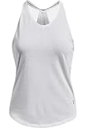 Under Armour UA Streaker Tank Chaqueta, Mujer, Blanco/Blanco/Reflectante, S