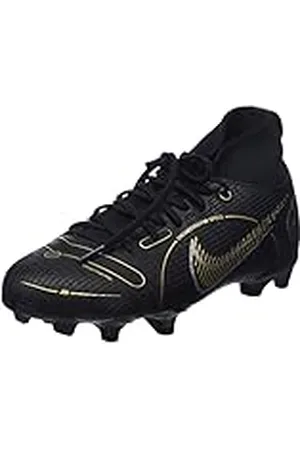 Nike Superfly 8 Academy, Zapatillas de fútbol, Black/Metallic Gold-Metallic S, 38.5 EU