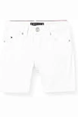 Tommy Hilfiger Scanton Short White Pantalones Cortos Informales, 74 para Niños