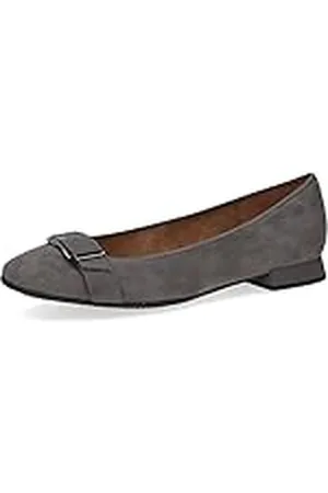 Caprice 9-22105-41, Bailarinas con tiras para Mujer, Gris (Dk Grey Suede), 40 EU