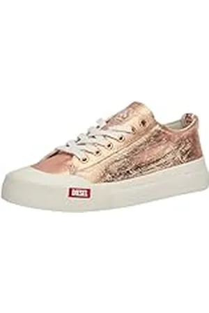 Diesel S-Athos Low W Sneakers, Zapatillas Mujer, Star White/Gold Rose, 35.5 EU