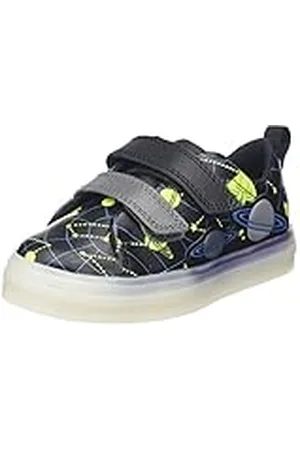 Clarks Flare Cosmo K, Zapatillas, para Niños, Negro (Black Combi), 29.5 EU
