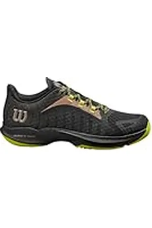 Wilson Hurakn Pro, Tennis Shoe Hombre, Black/Lime Green/Falcon, 40 EU