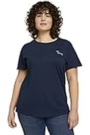 TOM TAILOR Señoras Camiseta con bordado 1024893, , 50 Grande