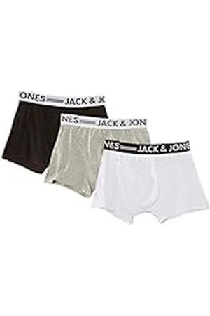 JACK & JONES Hombre Sense Trunks 3-Pack Bóxer, ,S