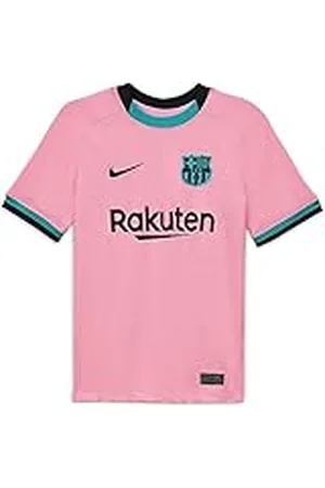 Nike FCB Y NK BRT Stad JSY SS 3R T-Shirt, Unisex niños, Pink Beam/Black Full Sponsor, XL