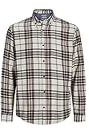JACK & JONES Jjeclassic Autumn Check Shirt LS Sn Camisa de Manga Larga, , L para Hombre