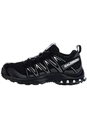 Salomon XA Pro 3D Zapatillas de Trail Running para Mujer, Ajuste preciso, Agarre en todo tipo de terrenos, Senderismo, Black, 37 1/3