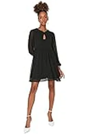Trendyol Woman Mini Standard Crew Neck Woven Dress Vestido, , 36 para Mujer