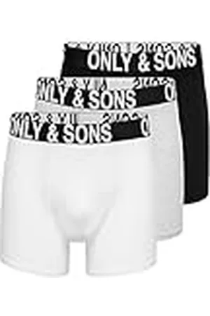 Only & Sons Onsfitz WB Bold Logo Trunk Noos-Pack de 3 Unidades Bóxer, , XL para Hombre