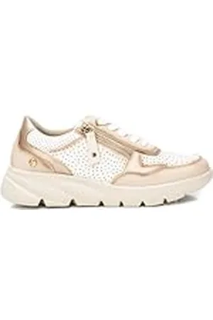 Xti Zapatilla Mujer Beige - Calzado Cómodo y Versátil - Moda Casual - Modelo 14257501 (Talla 38)