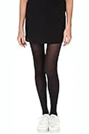 Dim Panti Negro Opaco Aterciopelado Especial Baskets 50D Mujer x1, Negro, L-XL