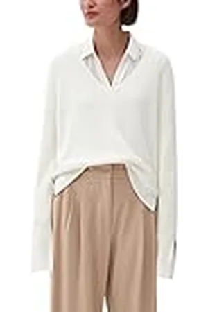 QS by s.Oliver S.Oliver Bernd Freier GmbH & Co. KG V-Cuello suéter Manga Larga Jersey, , 38 para Mujer