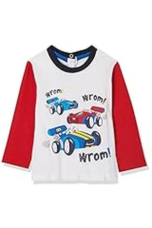 chicco Camiseta de algodón de manga larga, Bebé-Niños, Rosso, 12 meses