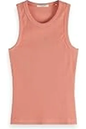 Scotch&Soda Racer Rib Tank Camiseta sin Mangas, , S para Mujer