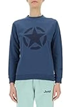 Jeep O102753-Q032 J Sudadera Mujer Cuello Redondo Estrellas Estampado Grande J23S Mujer L
