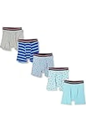 Amazon Cómodo Calzoncillo Bóxer de Algodón sin Etiquetas Hombre, Pack de 5, , XXL
