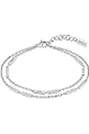 HUGO BOSS Jewelry Pulsera con Cadenas Múltiples para Mujer Colección LARIA en Acero Inoxidable con Cristales - 1580448