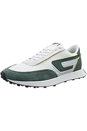 Diesel S-Racer, Zapatillas Deportivas Hombre, Blanco (Blanco Verde), 42 EU