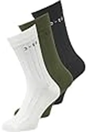 JACK & JONES Jaccore Socks 3 Pack Sn Calcetines, Marshmallow/Pack:Cypress-Asphalt, Talla única para Hombre