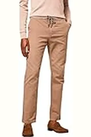 Hackett Tejido Chino Pantalones, Mushroom, 32W x 32L para Hombre