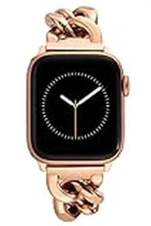 Anne Klein Moderna pulsera de cadena de repuesto para Apple iWatch, segura, ajustable, se adapta a la mayoría de muñecas, , 38/40/41mm