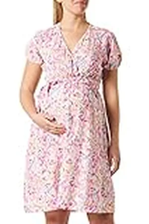 Mama;licious Mlcasey Tess S/S Wo Dress 2f A. Vestido de Maternidad, Begonia Rosa/Op: Flor AOP, L para Mujer