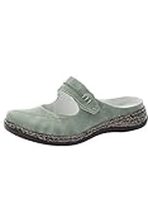 Rieker 46374, Zuecos Mujer, Green, 36 EU