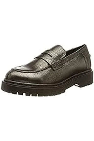 Geox D Bleyze B, Mocasines Mujer, Multicolor (Gun), 36 EU