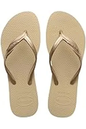 Havaianas Fantasia, Chanclas Cómodas, Duraderas y Elegantes, Tiras Metalizadas con Cruce en el Lateral, Mujer
