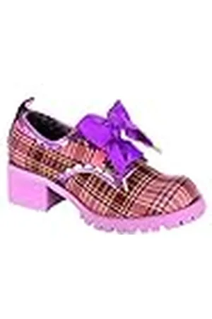 Irregular Choice Ley de Clase, Oxford Mujer, Rosa y Morado, 38 EU