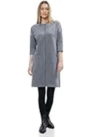 CECIL Vestido de Punto de Rayas Finas, , L para Mujer