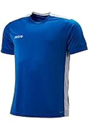 Mitre Kids Charge Short Sleeve Football Match Day Shirt - Royal/ White Medium Youth/28-30 Inch