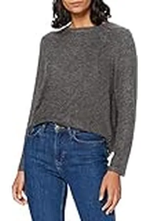 ONLY Onlmayea Life L/S Lace Pullover CC Knt Suéter pulóver, Color Gris, M para Mujer