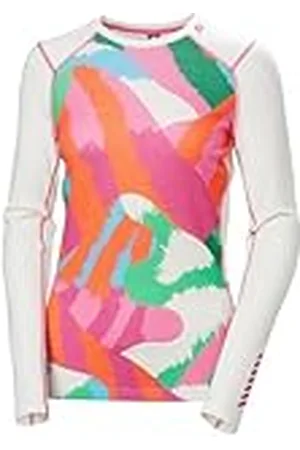 Helly Hansen LIFA® Merino - Capa Base de Manga Larga con Estampado gráfico de Peso Medio para Mujer