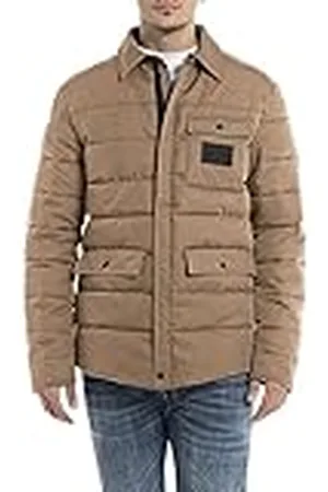 Replay M8352, Chaqueta Hombre, Marrón , L