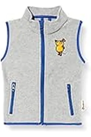 Playshoes Fleece Vest The Mouse Chaleco, Grey, 86 Unisex niños