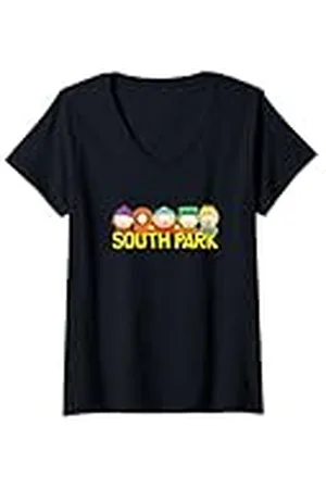 South Park Mujer Logotipo de Gang Behind Camiseta Cuello V