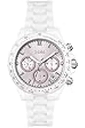 HUGO BOSS Reloj Analógico de Cuarzo Multifunción para Mujer Colección Novia con Correa de Cerámica Blanca - 1502632